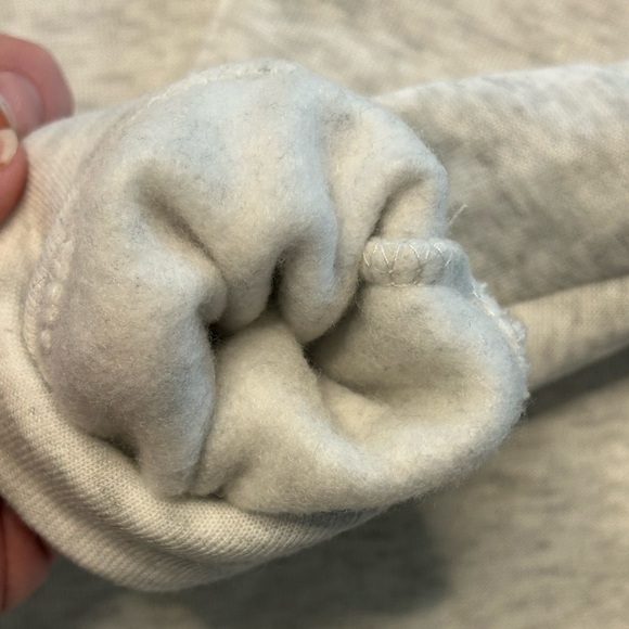 Rae Dunn gray super soft “COZY” pullover lightweight cowl neck sweatshirt NWT S - Picture 6 of 7